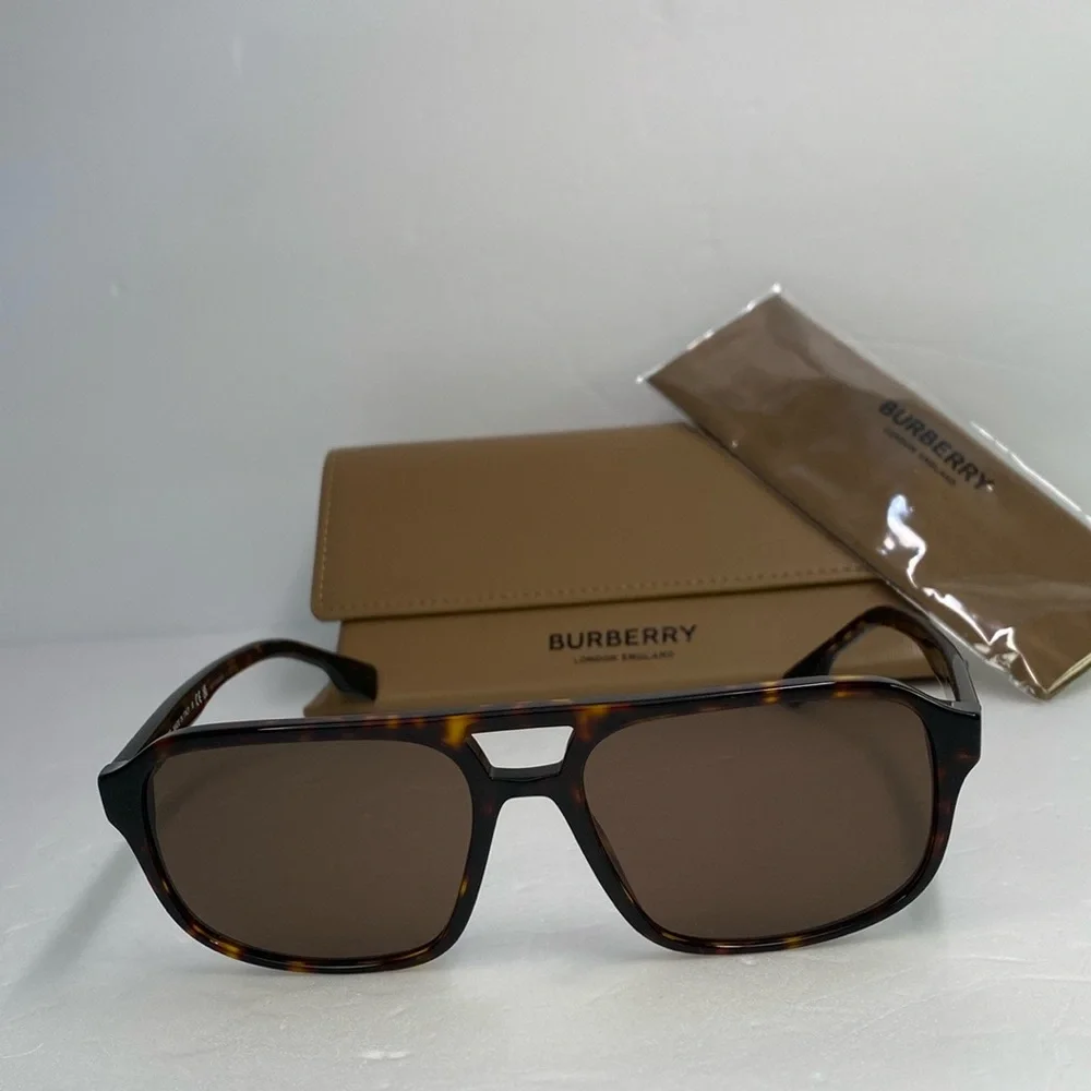 New Authentic Burberry Foxcote BE4302 300273 56 - Dark Havana Sunglasses - Picture 6 of 12